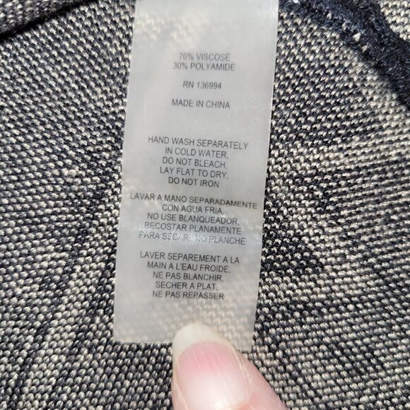 Sioni Skirt Womens S Black Tan Diamond Knit Circle Skater Sweater Knit Short - Picture 6 of 10